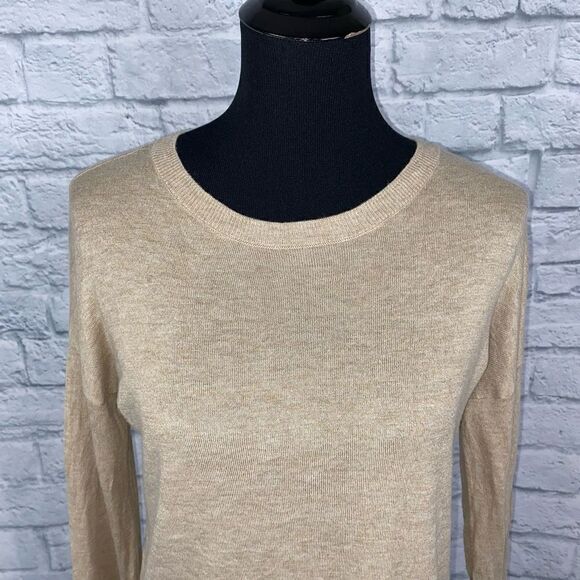 A New Day scoopneck Longsleeve lightweight sweater tan sz M women - Picture 10 of 10